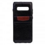Wholesale Galaxy S10+ (Plus) Leather Style Credit Card Case (Black)